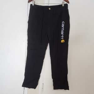 Carhart Womens Linen Black Pants